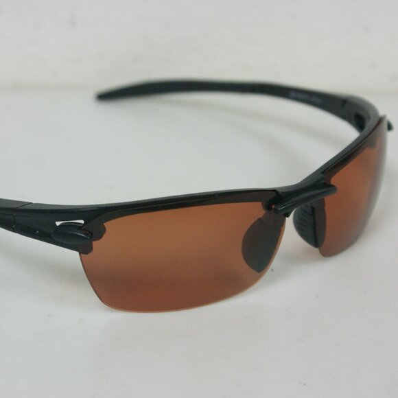 NWT TruVintage Y2KSports Wrap Around semi-rimless Copper tint polarized Sunglass - Picture 1 of 7